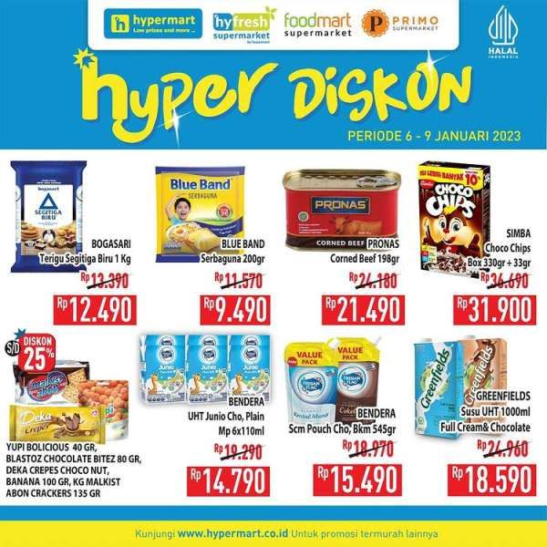 Harga Promo JSM Hypermart 6-9 Januari 2023, Promo Hyper Discount Akhir Pekan