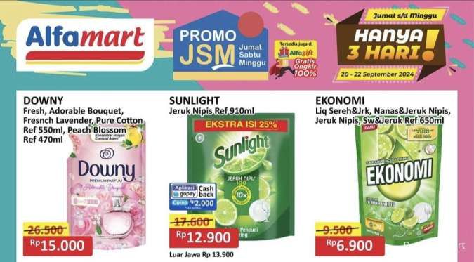 Katalog Promo JSM Alfamart Hanya 3 Hari Periode 20-22 September 2024