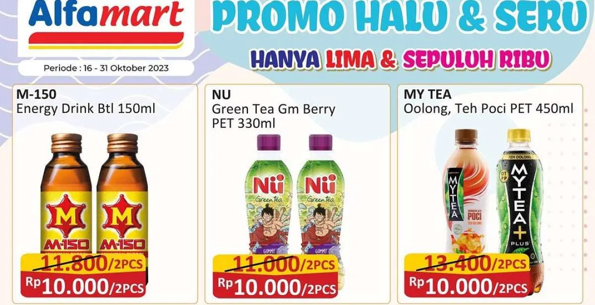 Promo Alfamart Serba Rp 5.000 dan Rp 10.000, Promo Minuman Segar di Akhir Oktober
