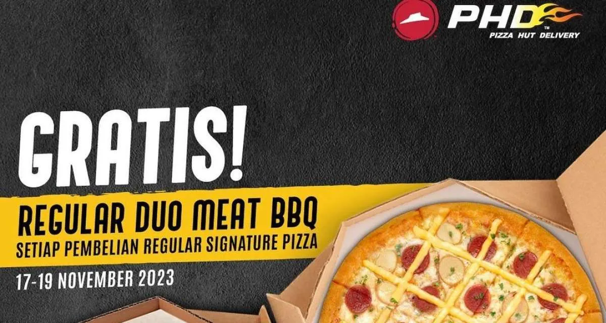 Promo Pizza Hut Delivery Terbaru 17 November 2023, Beli 1 Gratis 1 di Akhir Pekan