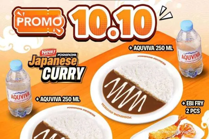 Siap-Siap! Promo Yoshinoya 10.10 Makan Berdua Japanese Curry Lebih Hemat Diskon 30%
