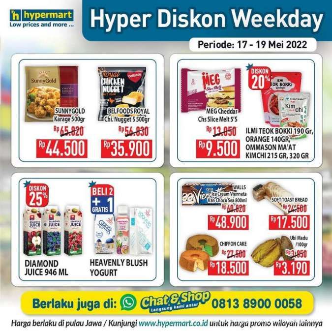 Promo Hypermart Hyper Diskon Weekday Mulai 17-19 Mei 2022