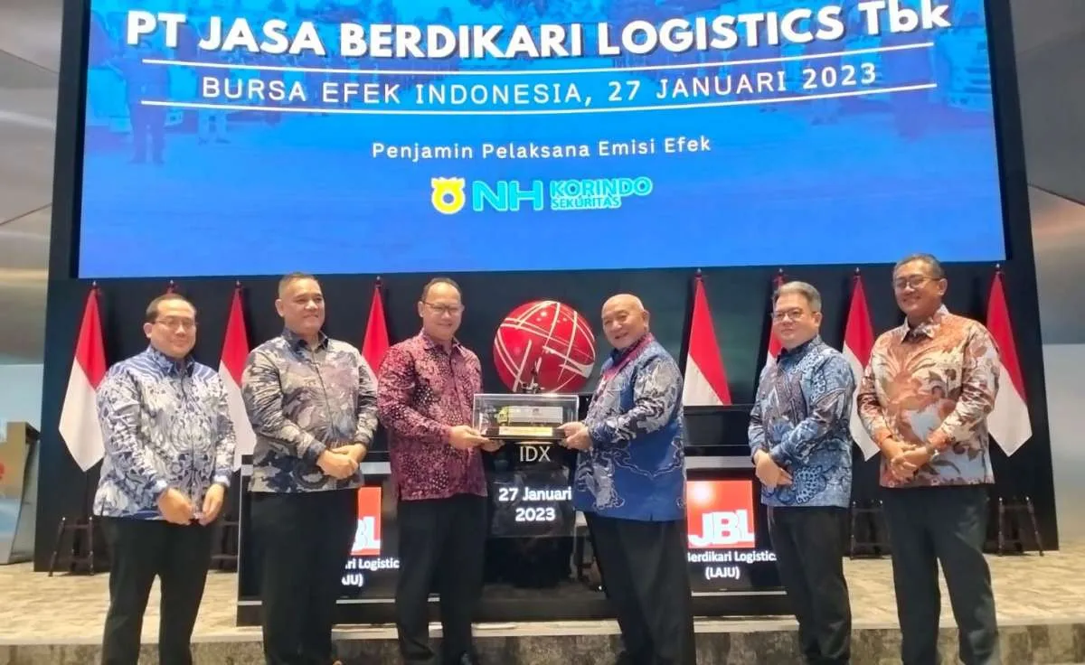 Resmi Tercatat di BEI, Harga Saham Jasa Berdikari (LAJU) Mentok ARA 35%