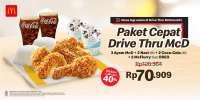 Promo McD Paket Cepat Drive Thru, Jajan Nikmat dan Komplit Diskon Lebih dari 40%