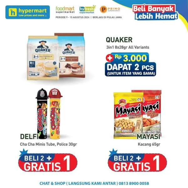 Promo Hypermart Beli Banyak Lebih Hemat Periode 9-15 Agustus 2024