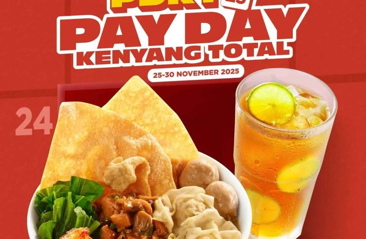 Promo Payday Bakmi GM sampai 30 November, Paket Bakmi Sultan & Minum Harga Spesial