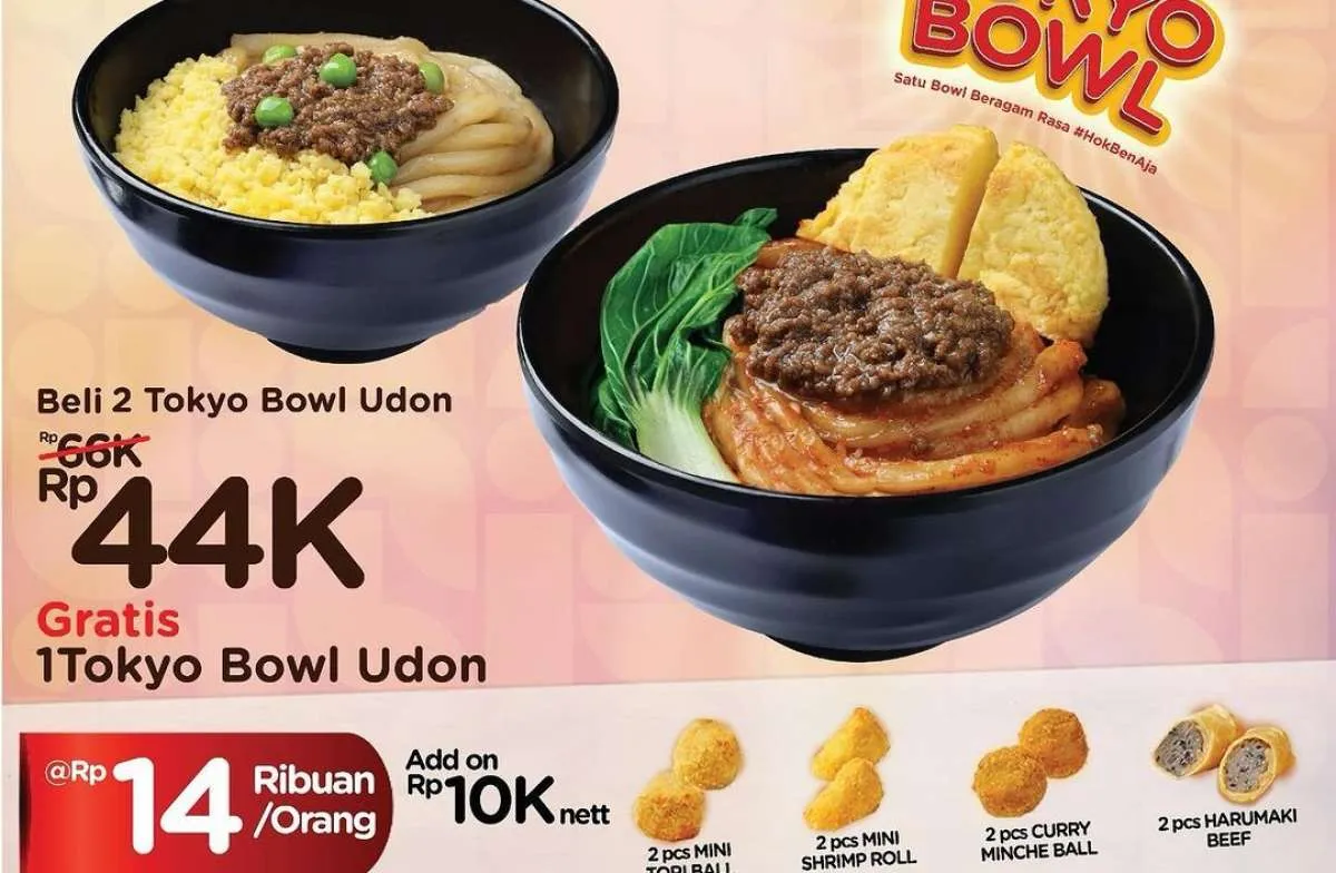 Promo HokBen Buy 2 Get 1 Free, Makan Bertiga Cuma Rp 44.000-an Spesial Dine In
