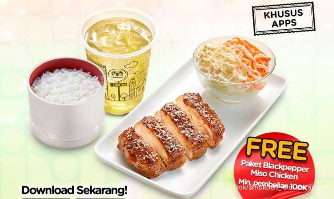 Promo HokBen Gratis Blackpepper Miso Chicken Bulan Juni 2025, Khusus di Aplikasi