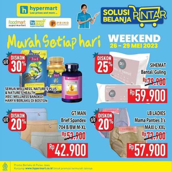 Promo Hypermart Hyper Diskon Weekend Periode 26-29 Mei 2023