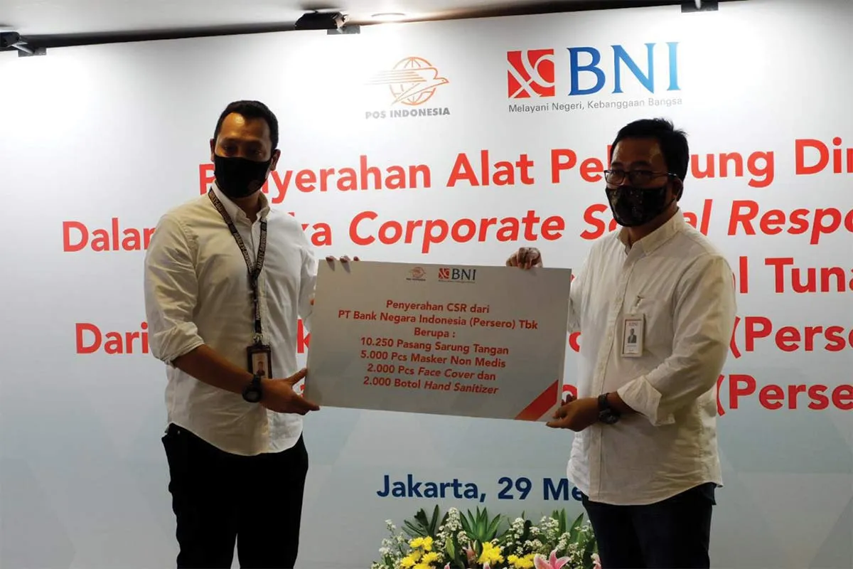 BNI Siapkan APD bagi Petugas Pos Penyalur Bantuan Sosial Tunai