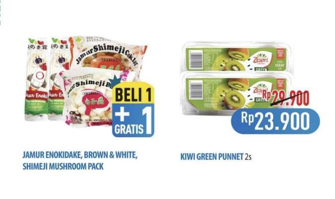 Promo Hypermart Weekday 11-13 Maret 2025, Beli 1 Gratis 1 Jamur Enoki dan Shimeji