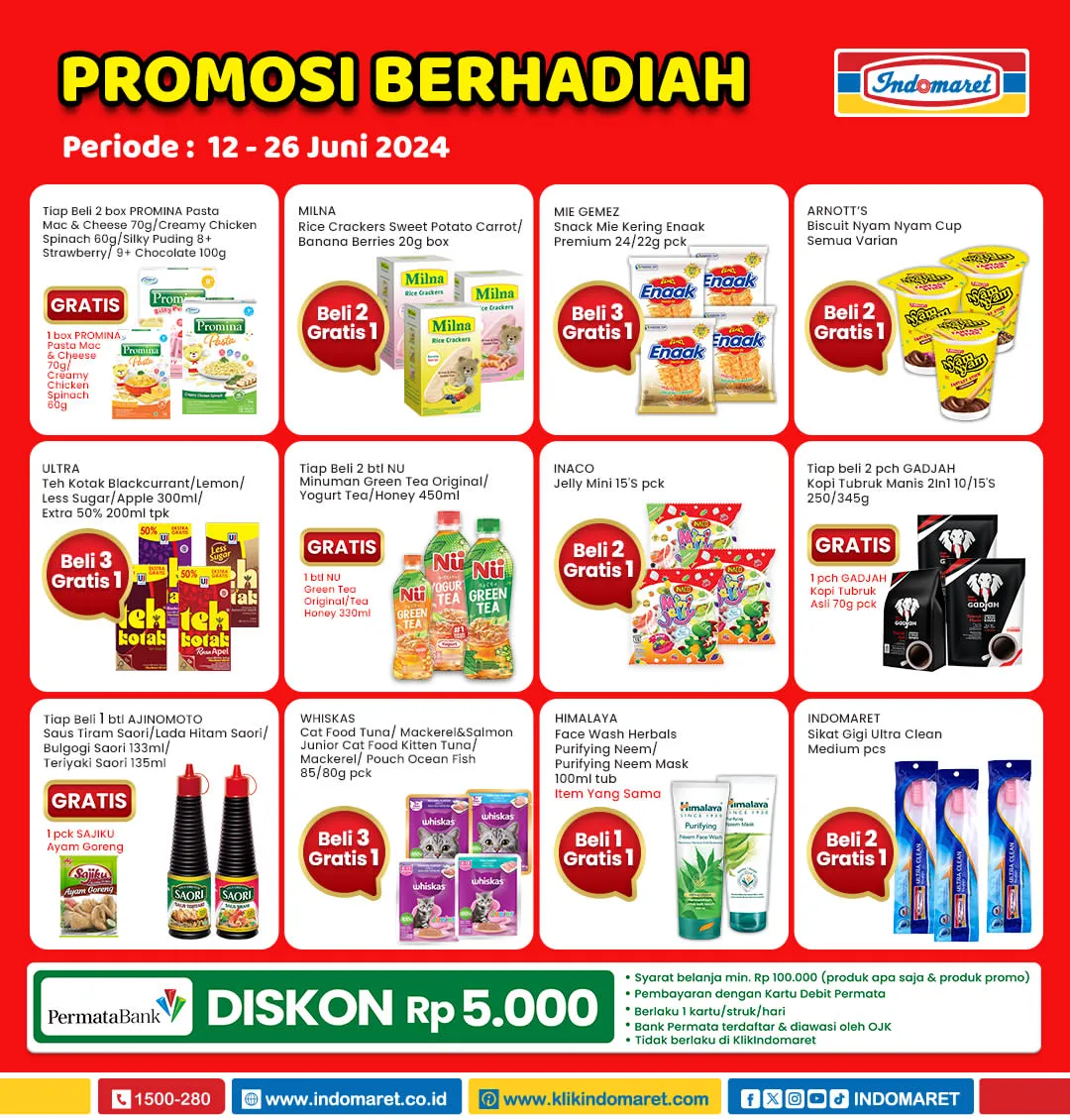 Promo Berhadiah Indomaret Periode 12-26 Juni 2024