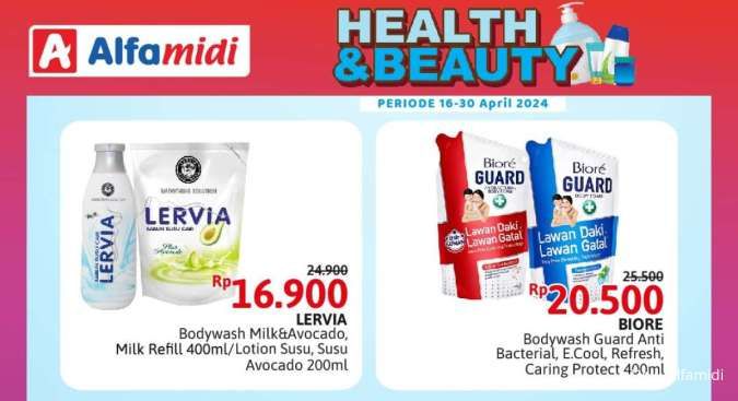 Promo Alfamidi Health & Beauty s/d 30 April 2024, Body Wash-Pensil Alis Harga Spesial