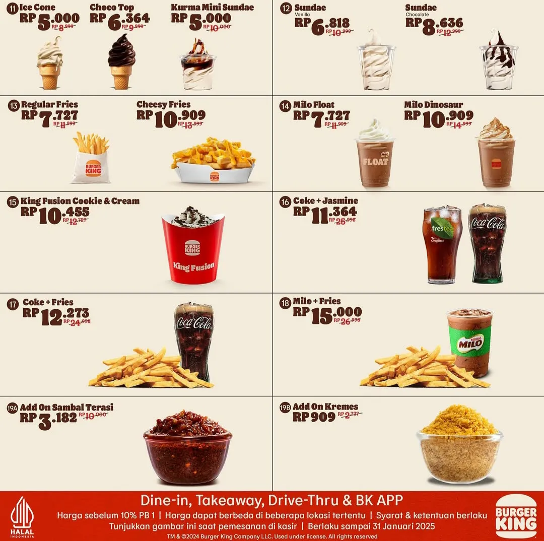 Promo Burger King Kupon Desember