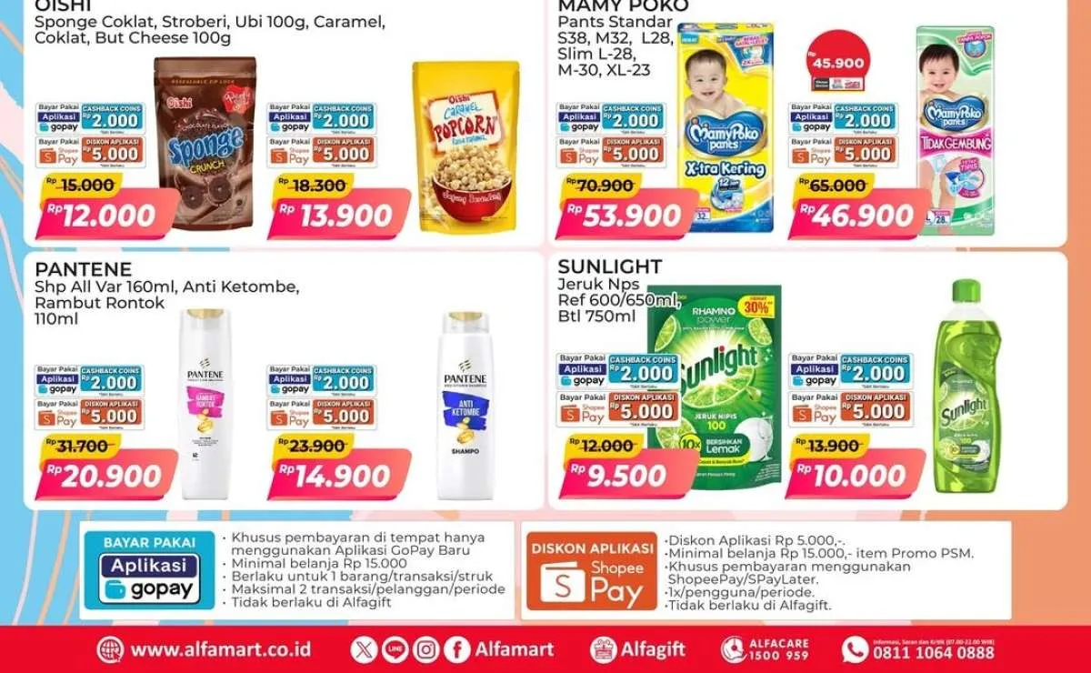 Promo PSM Alfamart Akhir September 2025, Potongan Harga Mamy Poko & Sunlight