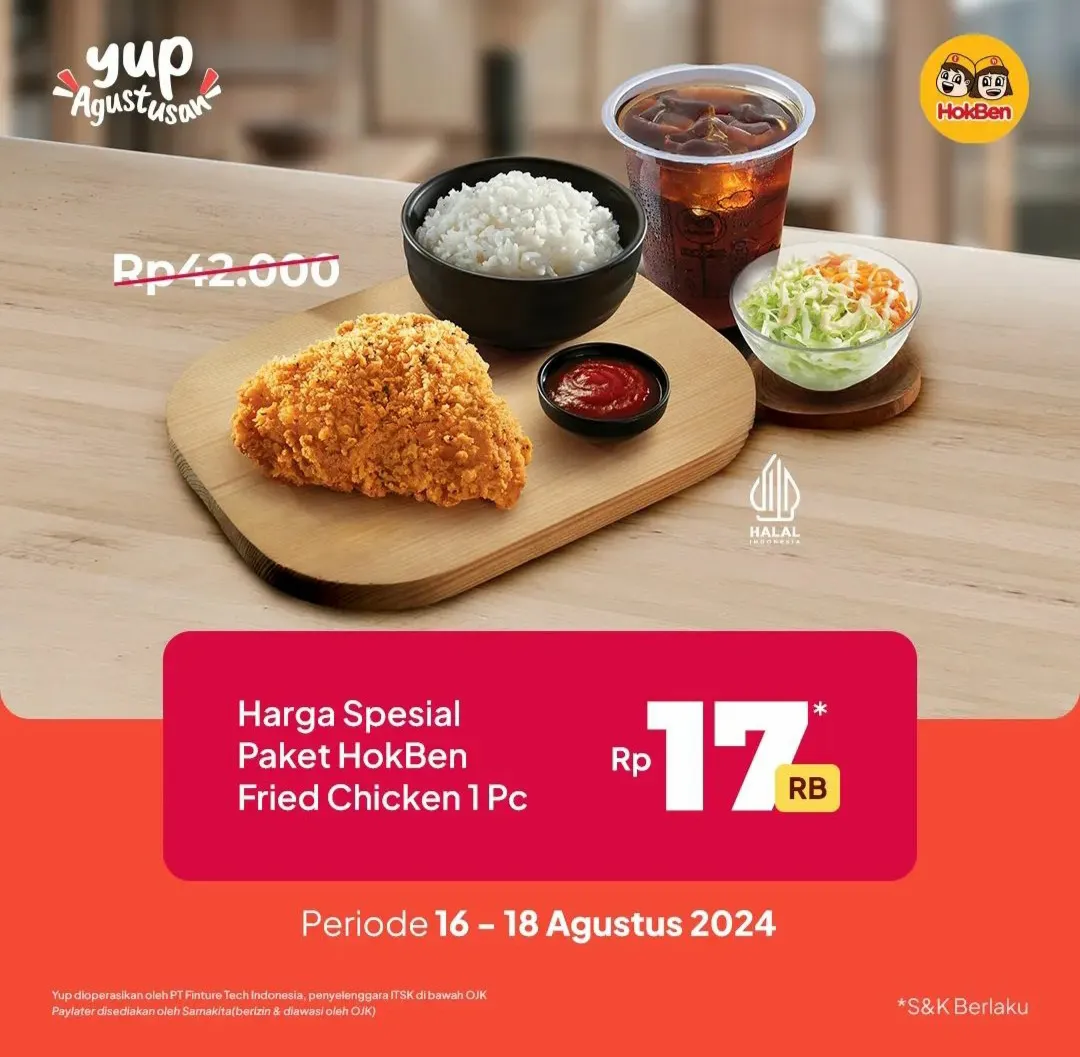 Promo Hokben x Think Yup 16-18 Agustus 2024