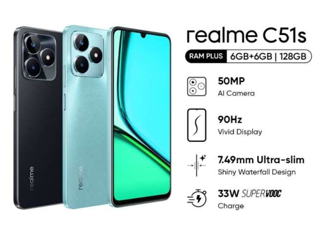 Realme C51s Indonesia: Harga dan Spesifikasi Resmi