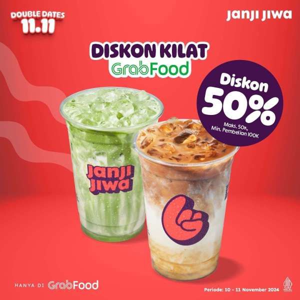 Promo 11.11 di Janji Jiwa x Grabfood 10-11 November 2024