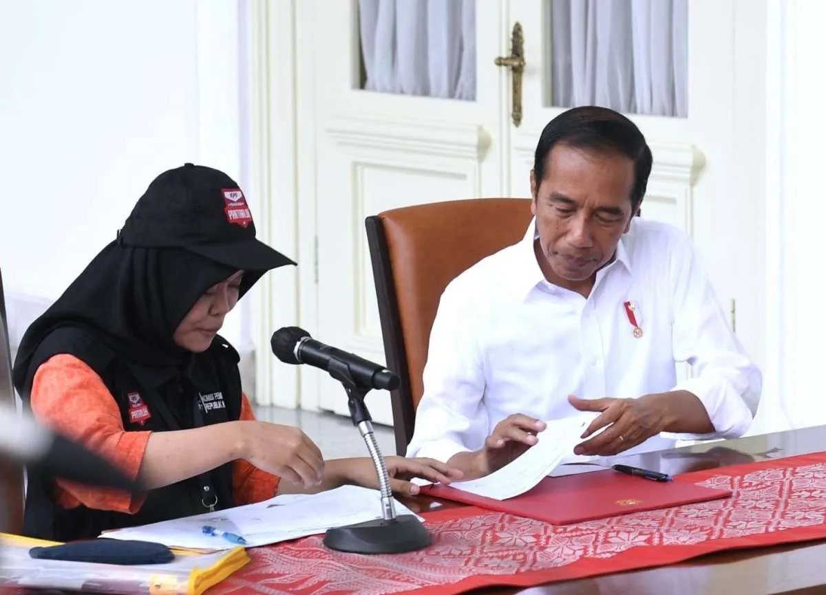 Presiden Jokowi Ikuti Proses Coklit Data Pemilih Pemilu Tahun 2024  