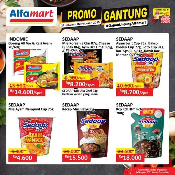 Promo Alfamart Gantung Periode 27 Januari-2 Februari 2025