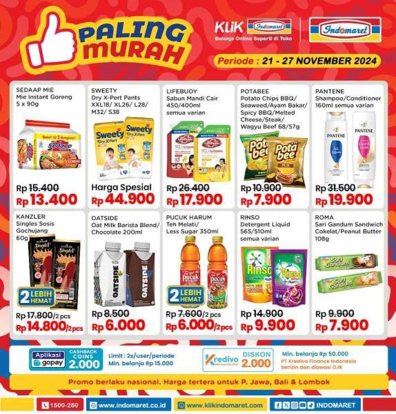 Promo Indomaret 21-27 November 2024 Paling Murah