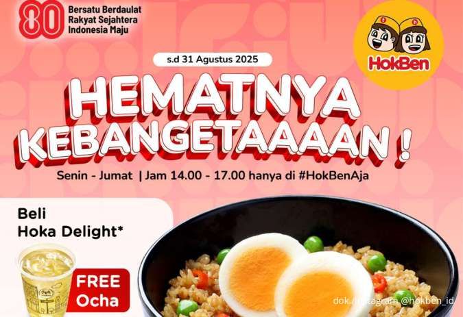 Promo HokBen Hematnya Kebangetan Agustus 2025, Paket Spesial Mulai Rp 10.000 Saja