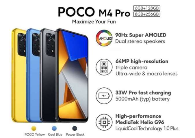 Turun Rp 200.000, Cek Daftar Harga HP POCO M4 Pro per April 2023