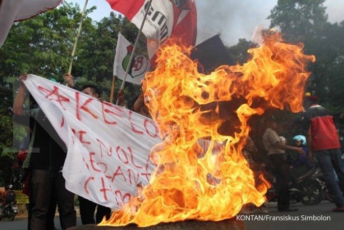 Polisi: Pendemo tewas akibat terkena lemparan batu