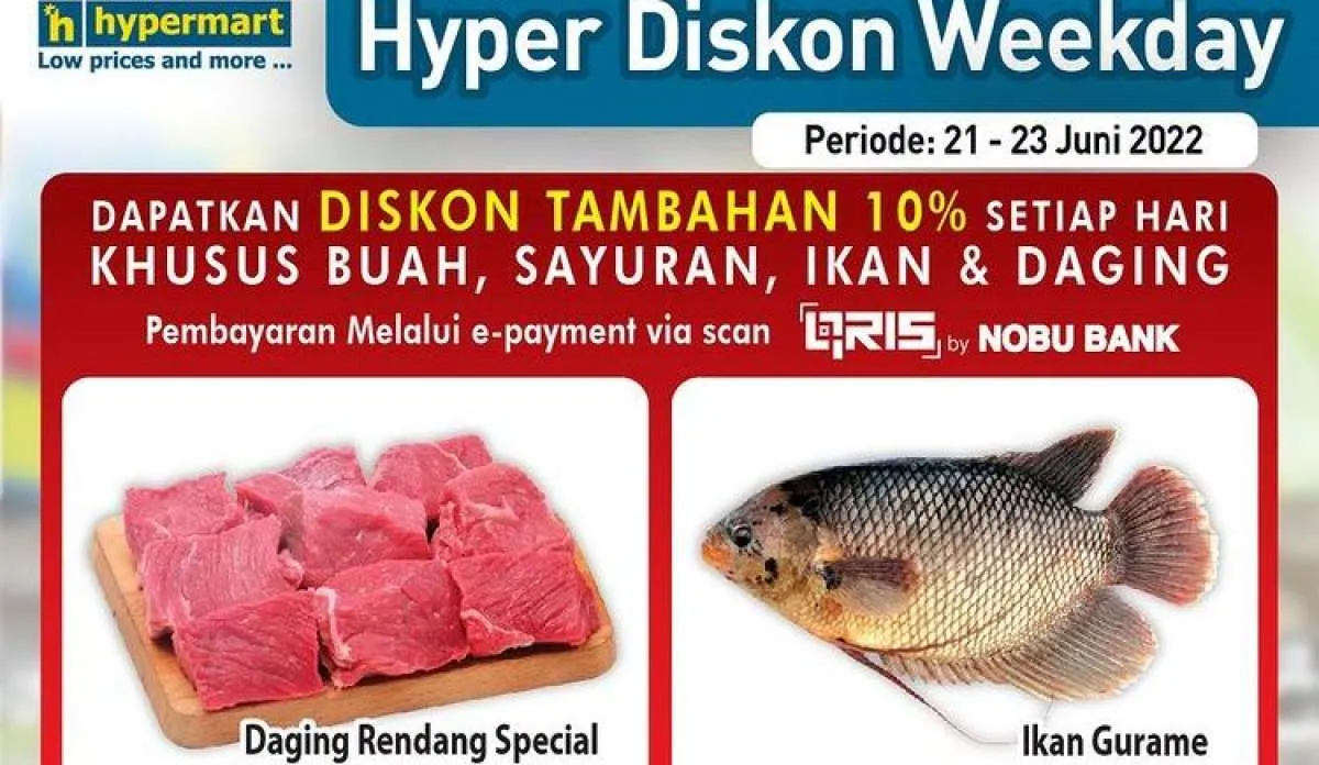 Promo Hypermart Terbaru di Bulan Juni 2022, Tambahan Diskon untuk Produk Tertentu