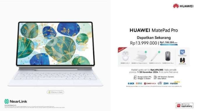 HUAWEI MatePad Pro 12.2, Tablet Tipis & Ringan Lebih dari Laptop, Sudah Bisa Dibeli