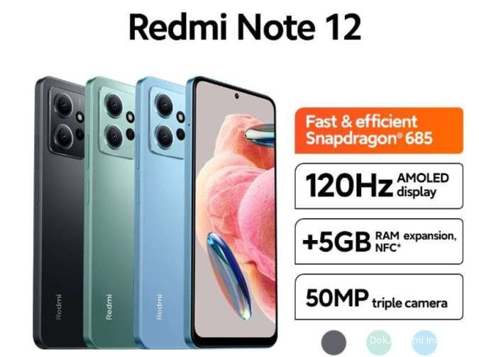 Sudah Bisa Dibeli! Ini Daftar Harga HP Redmi Note 12 di Indonesia