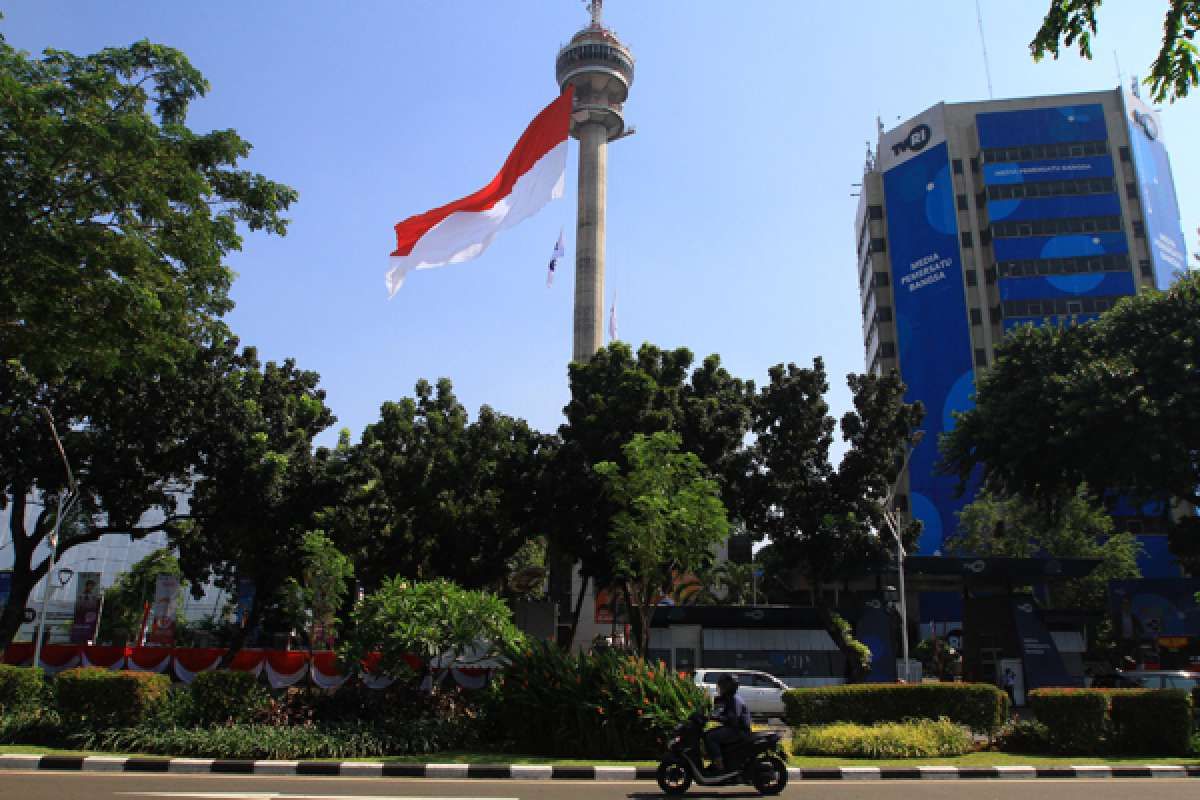 Bendera Merah Putih raksasa berukuran 1.000 meter persegi