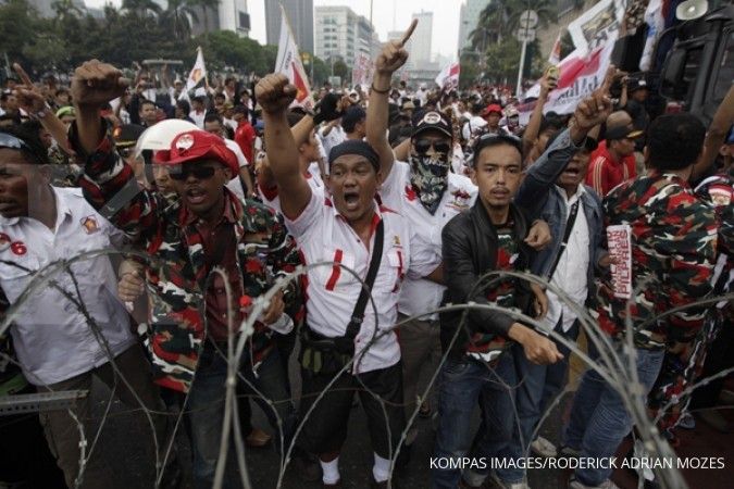 Meski ricuh, aksi massa Prabowo masih terkendali