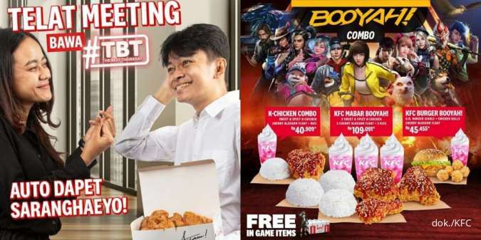 Promo KFC Edisi Mei 2023, Menu Baru Booyah Free Fire hingga Paket The Best Thursday