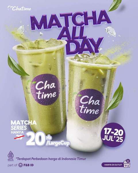 Promo Chatime Matcha 17-20 Juli 2025