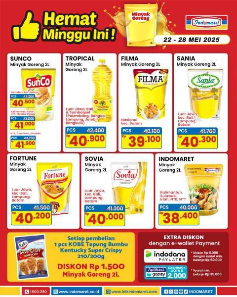 Promo Minyak Goreng di Indomaret 22-28 Mei 2025