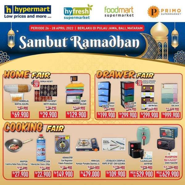 Promo Hypermart Sambut Ramadhan Mulai 26-28 April 2022