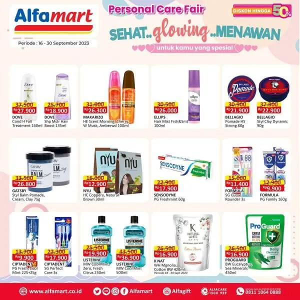 Promo Alfamart Personal Care Fair Periode 16-30 September 2023