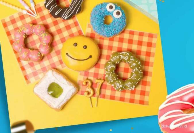 Promo Dunkin Spesial HUT ke-37, Hemat Beli 18 Donat Berlaku 22-28 Agustus 2022