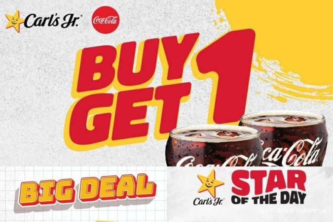 Promo Carls Jr 1-30 September 2023, Buy 1 Get 1 Free Western Beefbac Cheeseburger