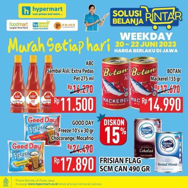 Promo Hypermart Hyper Diskon Weekday Periode 20-22 Juni 2023