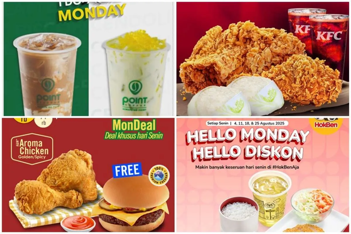 Daftar Promo Kuliner Tiap Senin Selama Agustus 2025, Point Coffee sampai HokBen