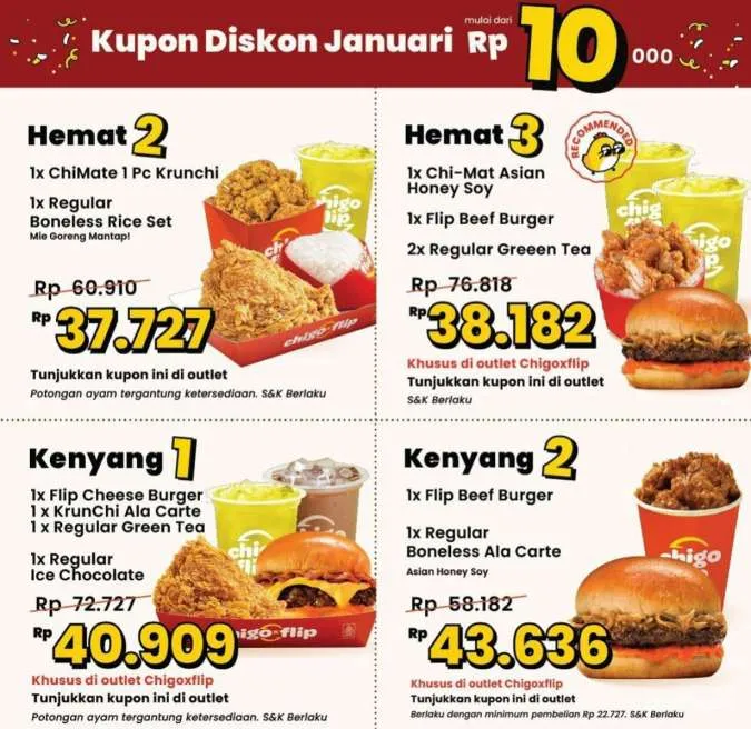 promo Chigo Kupon Diskon Januari Rp 10.000 edisi 2024