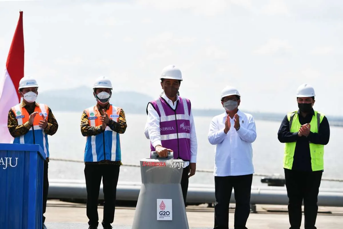 Presiden Joko Widodo Resmikan Terminal Kijing Pelabuhan Pontianak