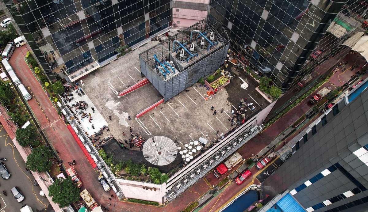 Kebakaran di Gedung Kemenkumham Rasuna Said