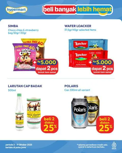 Promo Hypermart Beli Banyak Lebih Hemat Periode 3-9 Oktober 2025