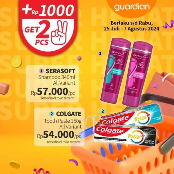 Promo Guardian Super Hemat Periode 25 Juli-7 Agustus 2024