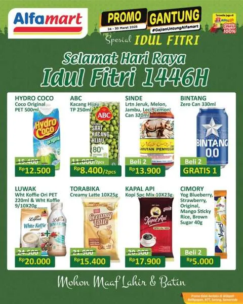 Promo Alfamart Gantung Spesial Idul Fitri Periode 24-30 Maret 2025