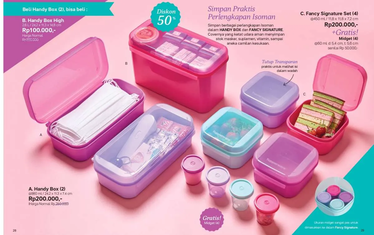 Brosur promo Tupperware Oktober 2021, banyak produk paketan dengan harga  