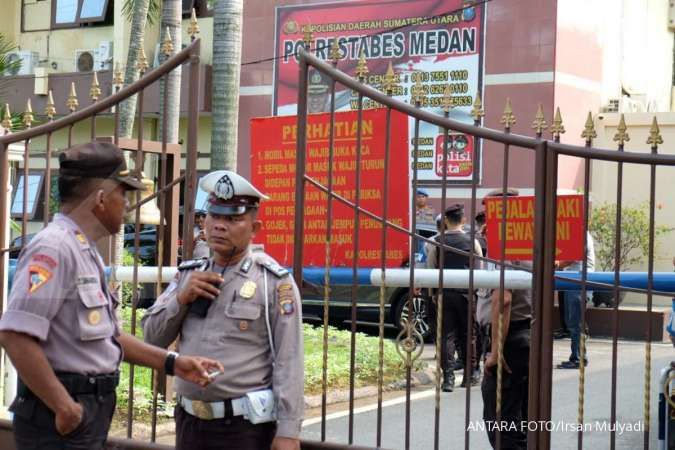 Ledakan terjadi di Polrestabes Medan, diduga dari bom bunuh diri